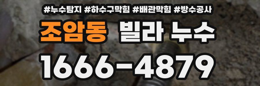 조암동 빌라 누수
