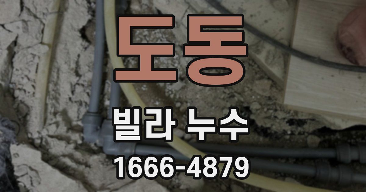 도동 빌라 누수