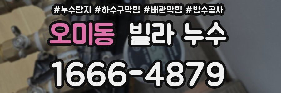 오미동 빌라 누수