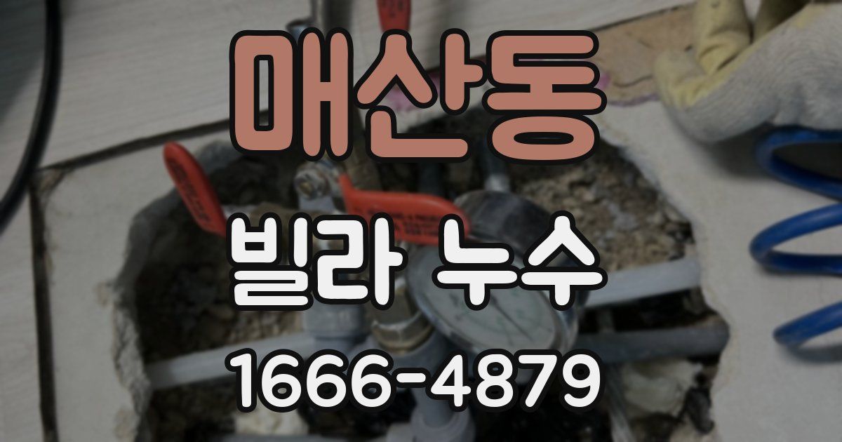 매산동 빌라 누수