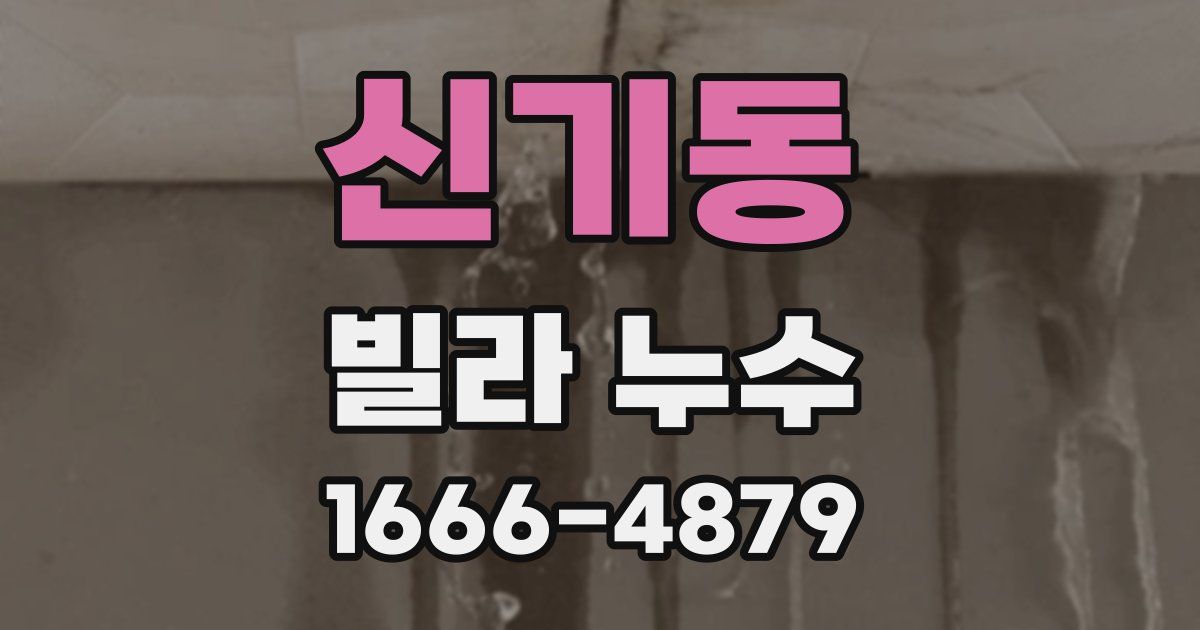 신기동 빌라 누수