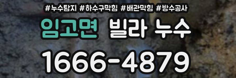임고면 빌라 누수