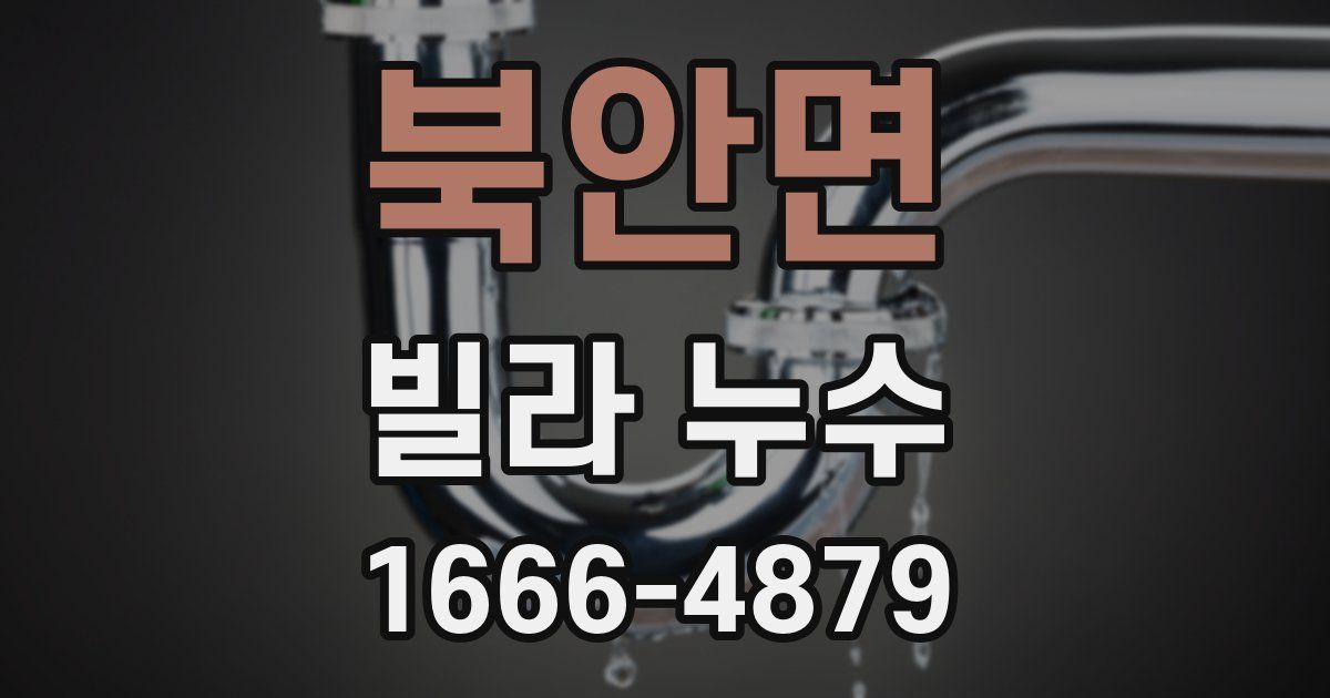 북안면 빌라 누수