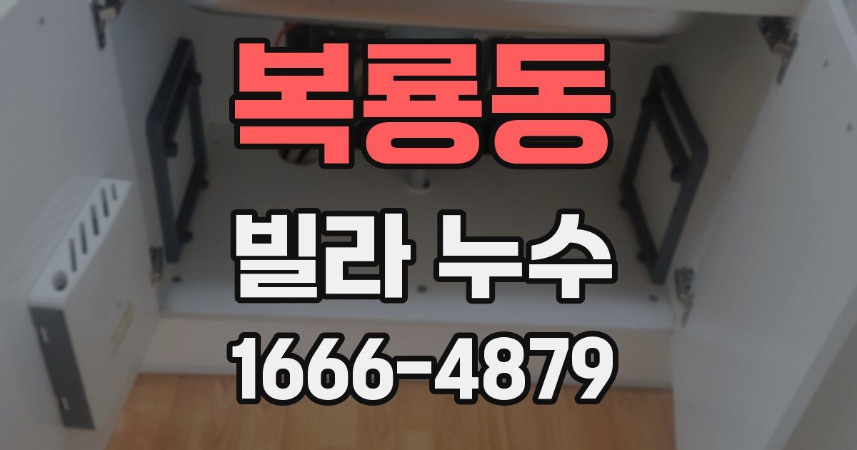 복룡동 빌라 누수