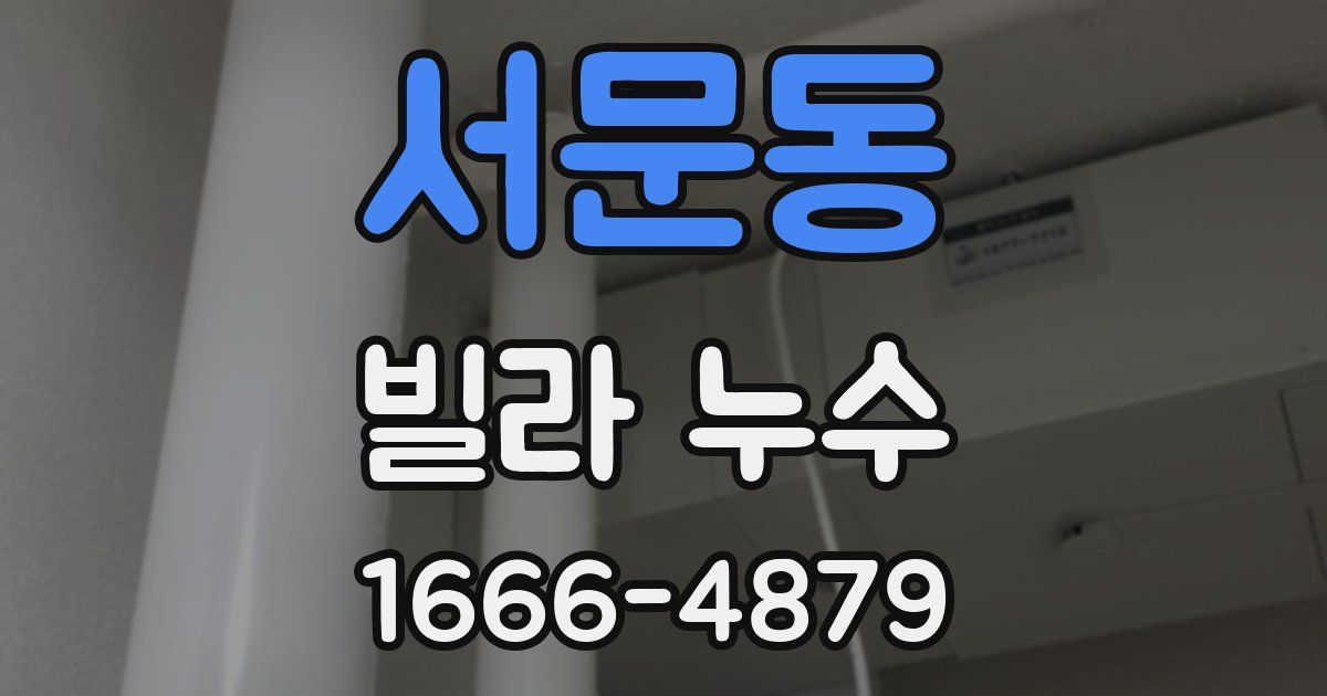 서문동 빌라 누수