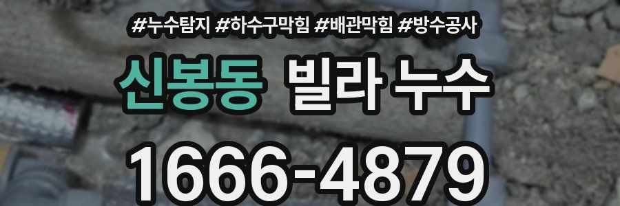 신봉동 빌라 누수