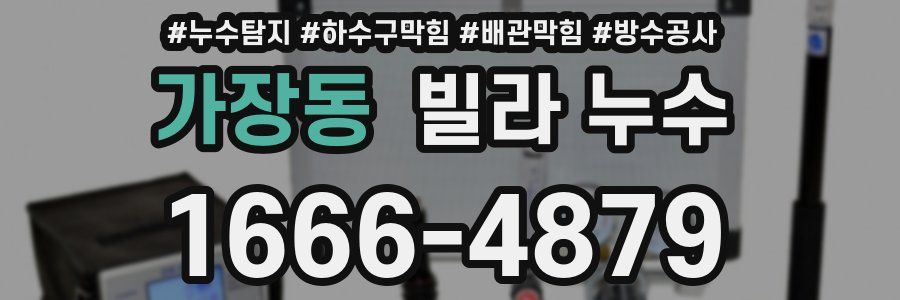 가장동 빌라 누수