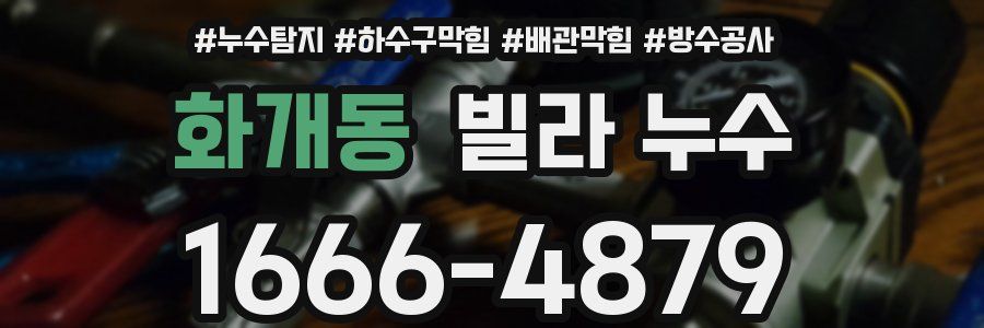 화개동 빌라 누수