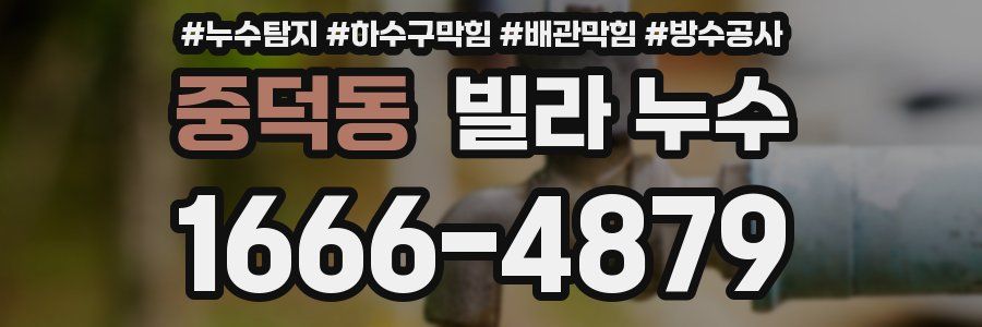 중덕동 빌라 누수