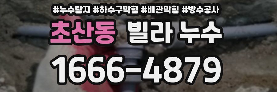 초산동 빌라 누수