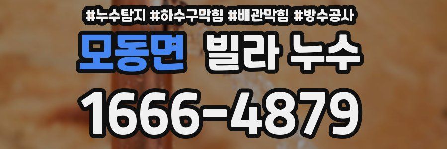 모동면 빌라 누수