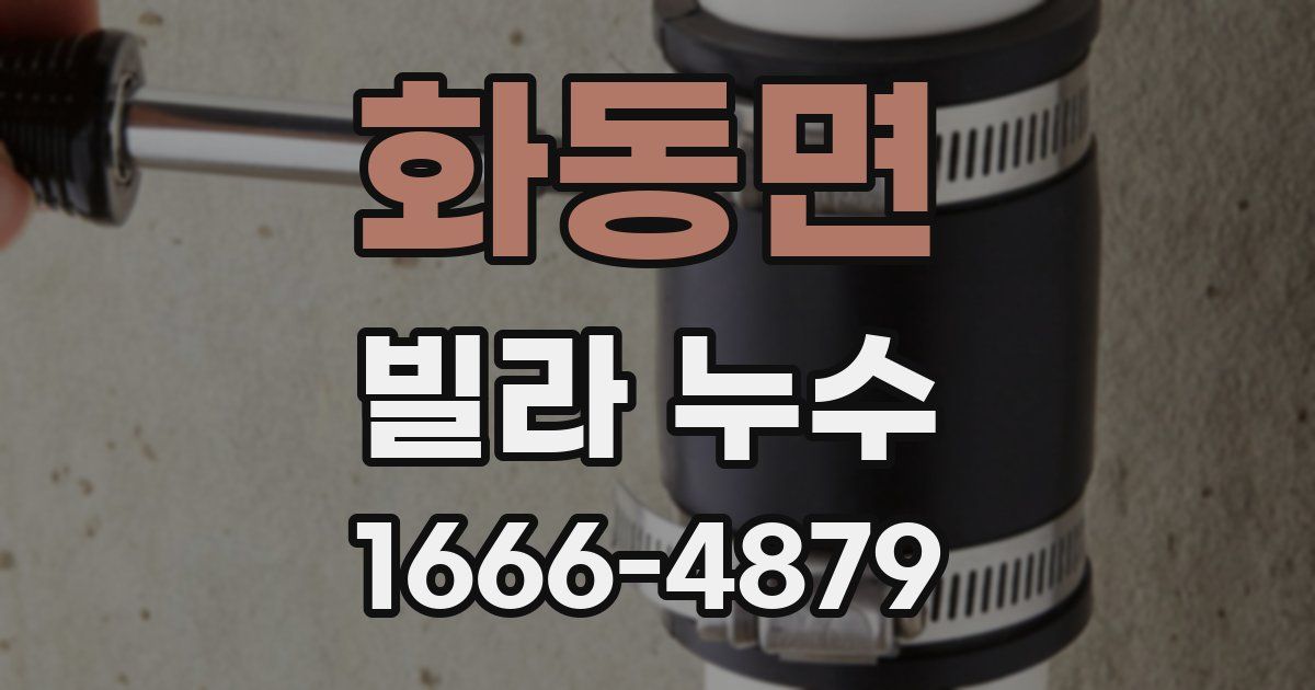 화동면 빌라 누수