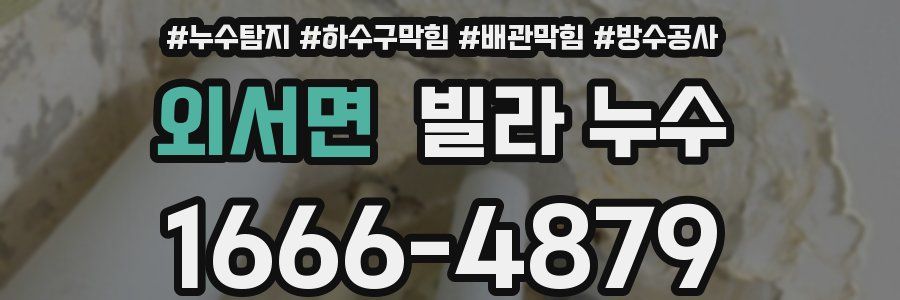 외서면 빌라 누수