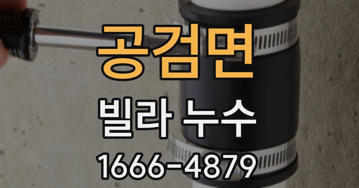 공검면 빌라 누수