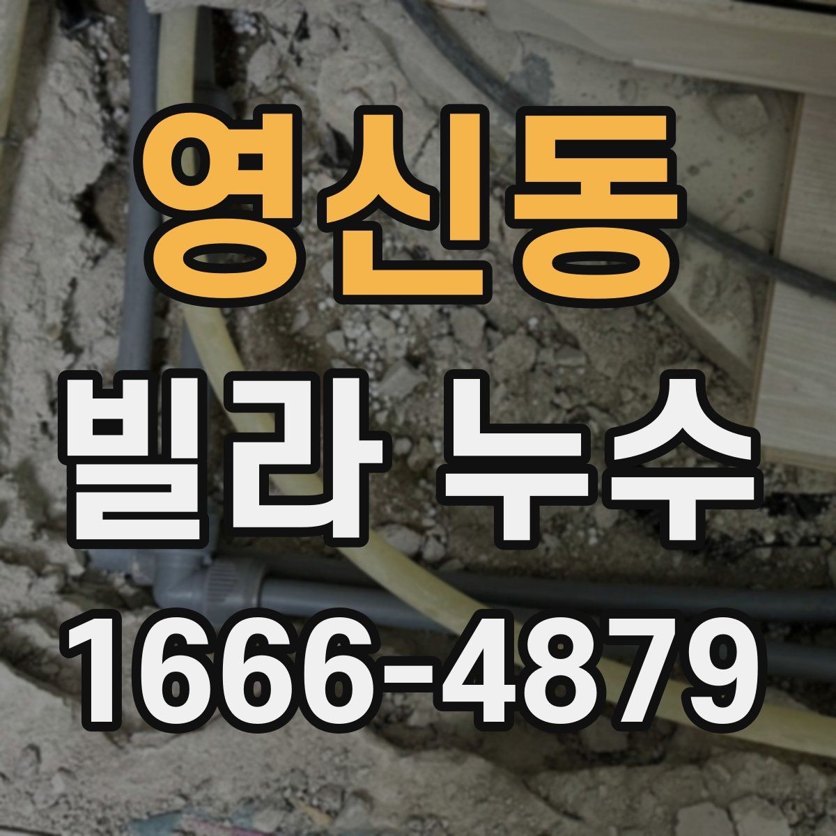 영신동 빌라 누수 실내 곰팡이와 냄새가 남을 때