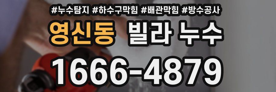 영신동 빌라 누수