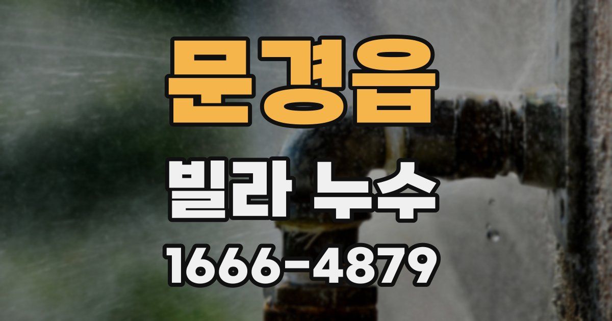 문경읍 빌라 누수