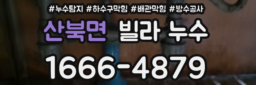 산북면 빌라 누수