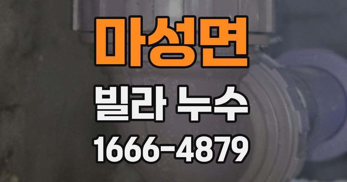 마성면 빌라 누수