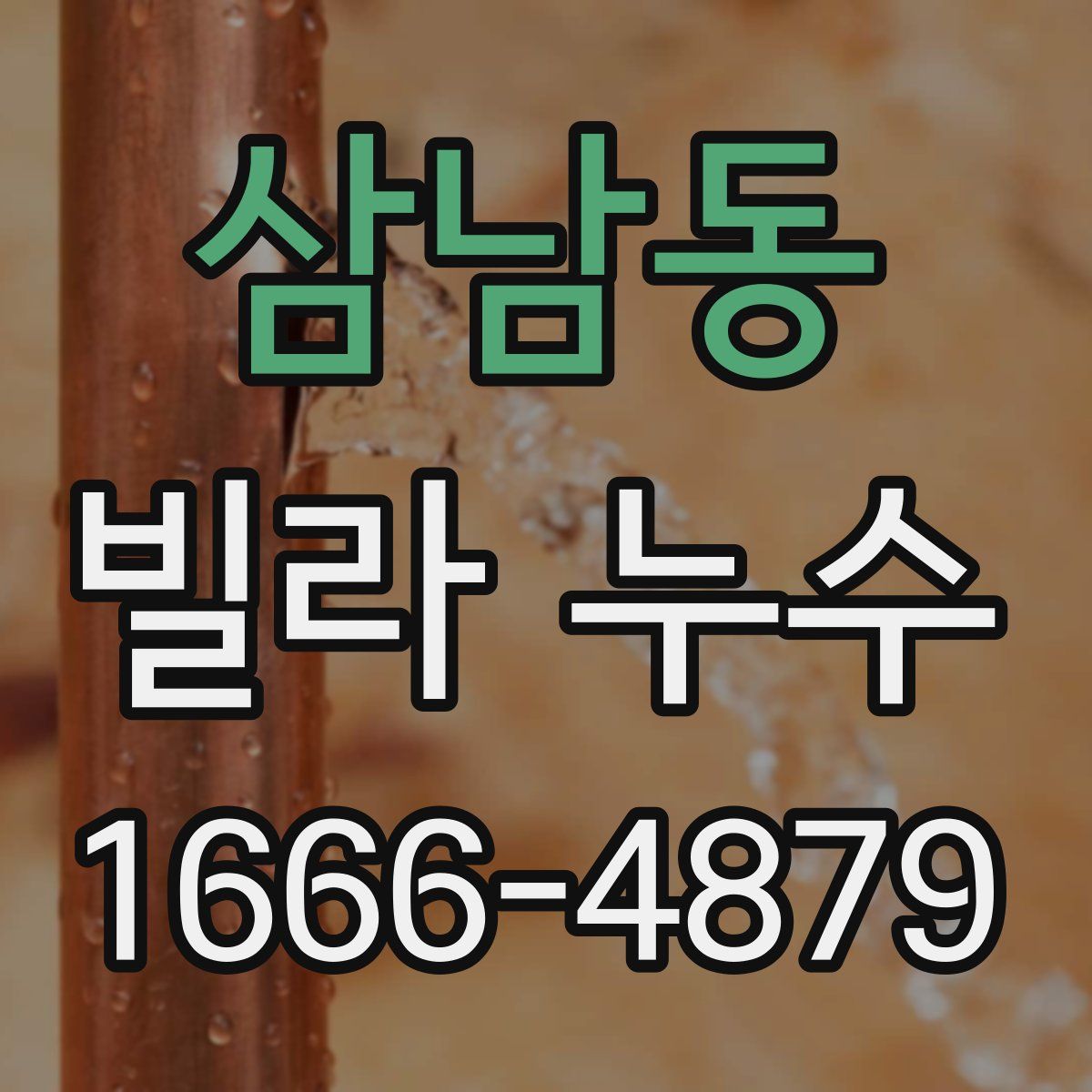삼남동 빌라 누수
