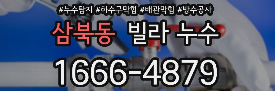 삼북동 빌라 누수