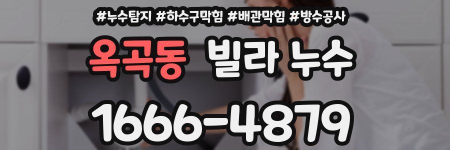 옥곡동 빌라 누수