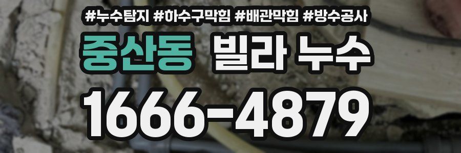 중산동 빌라 누수