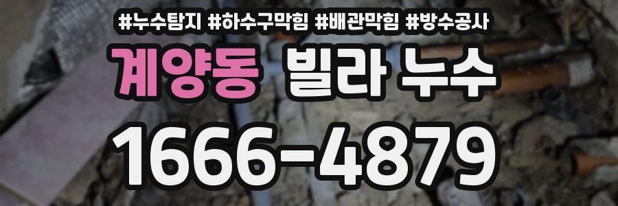 계양동 빌라 누수