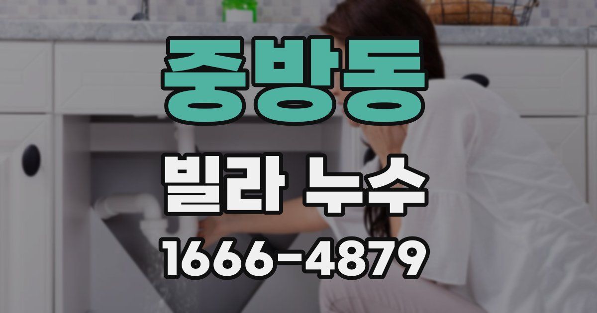 중방동 빌라 누수