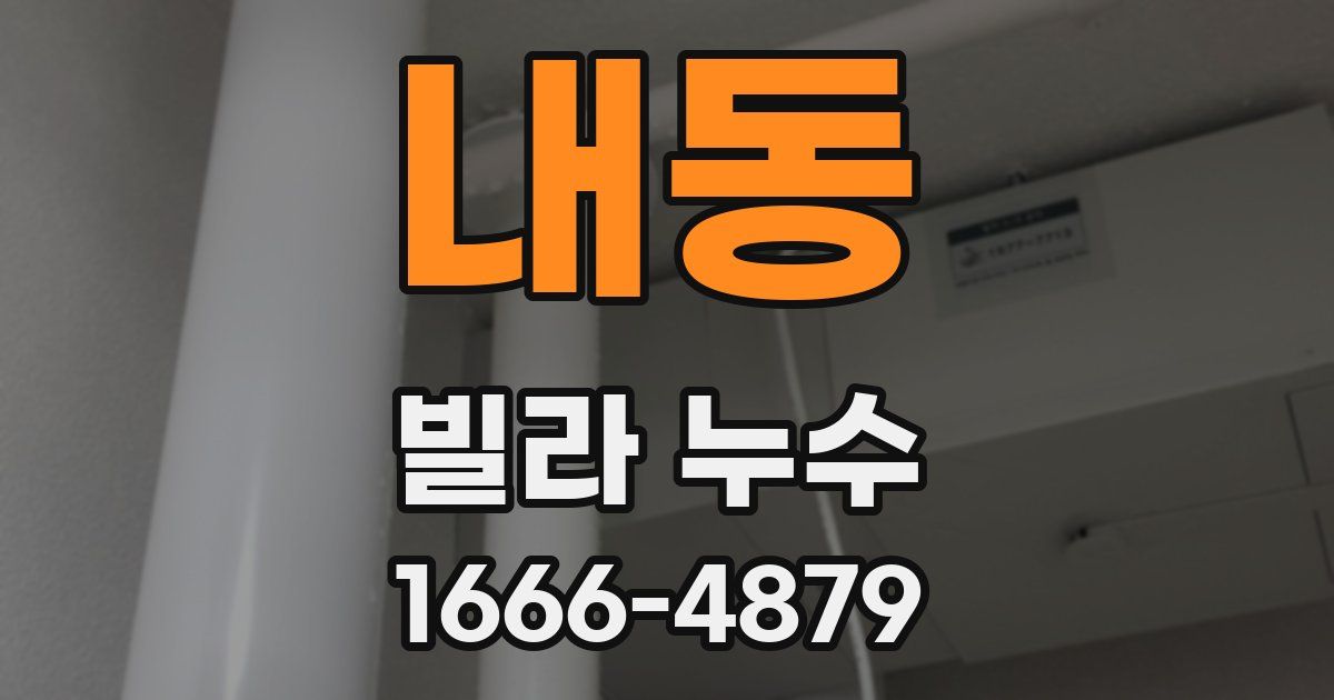 내동 빌라 누수