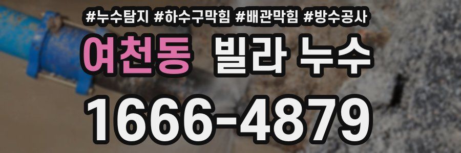 여천동 빌라 누수