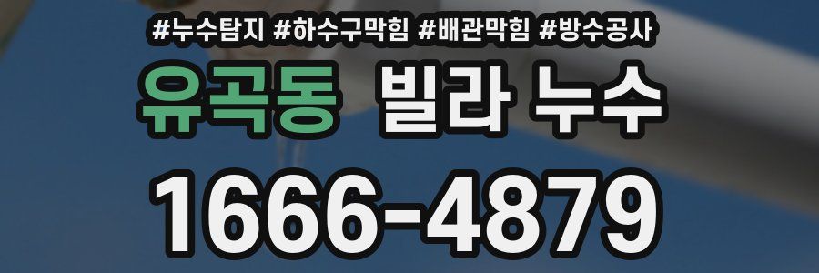 유곡동 빌라 누수