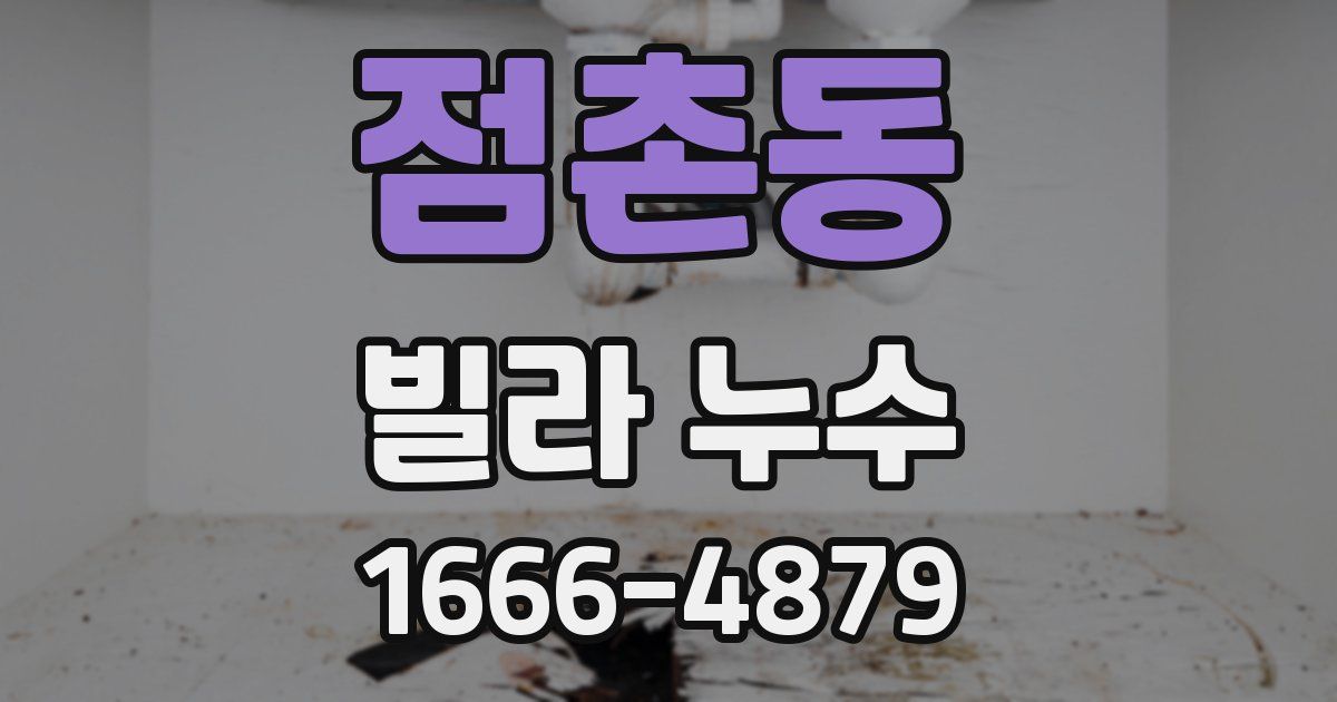 점촌동 빌라 누수