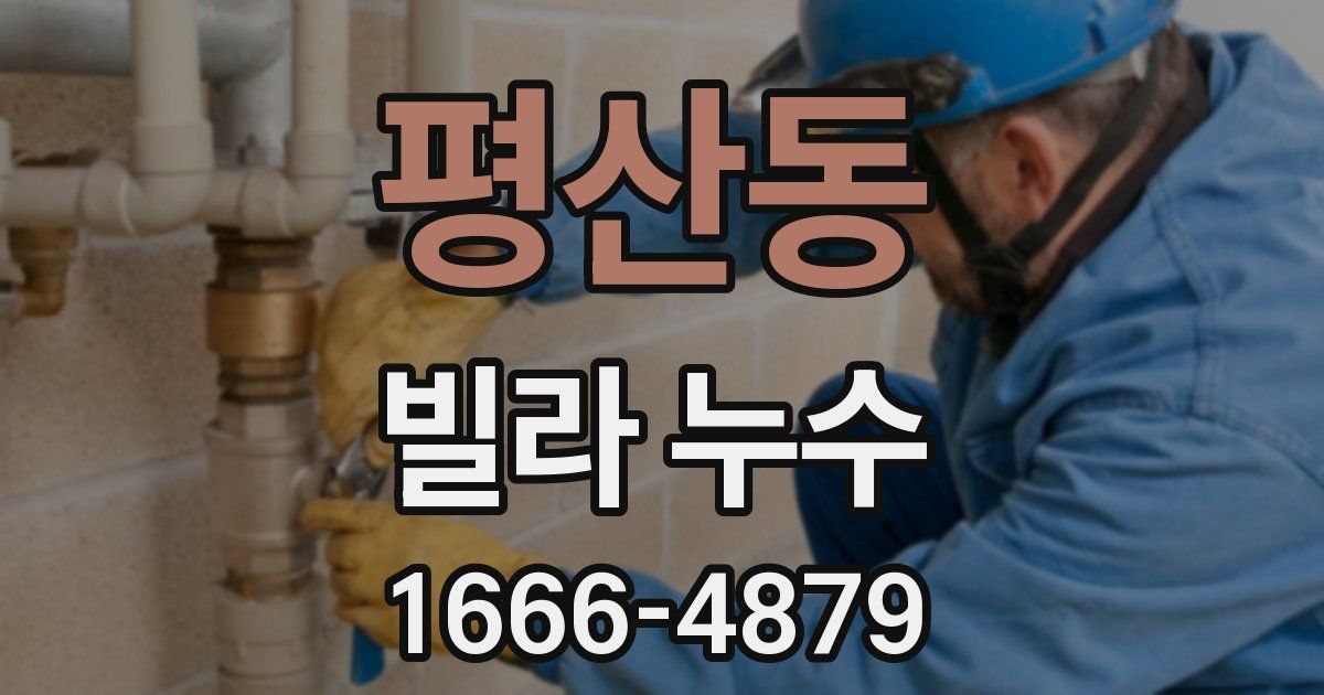 평산동 빌라 누수