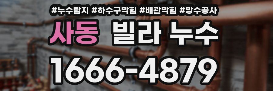 사동 빌라 누수