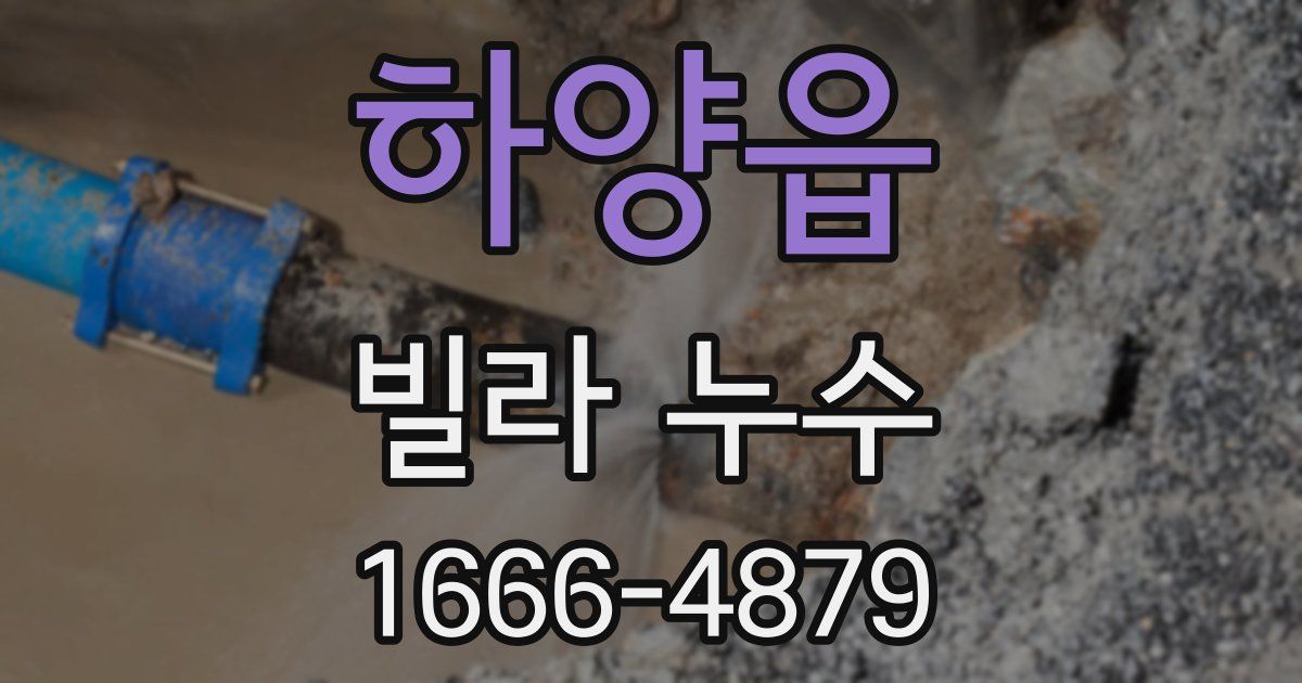 하양읍 빌라 누수