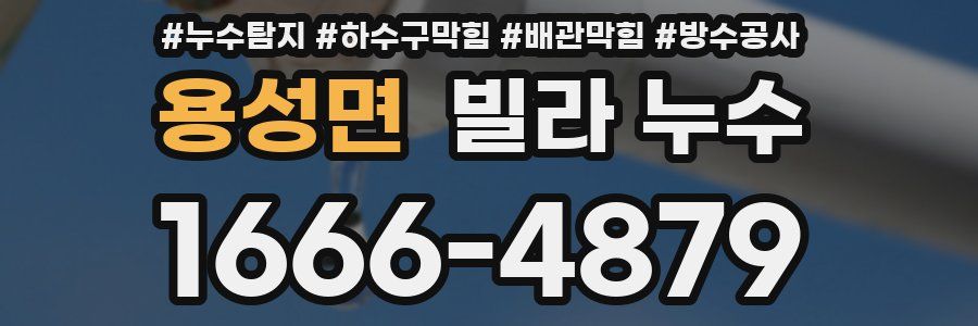용성면 빌라 누수