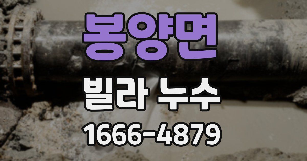 봉양면 빌라 누수