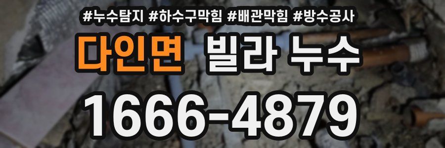 다인면 빌라 누수