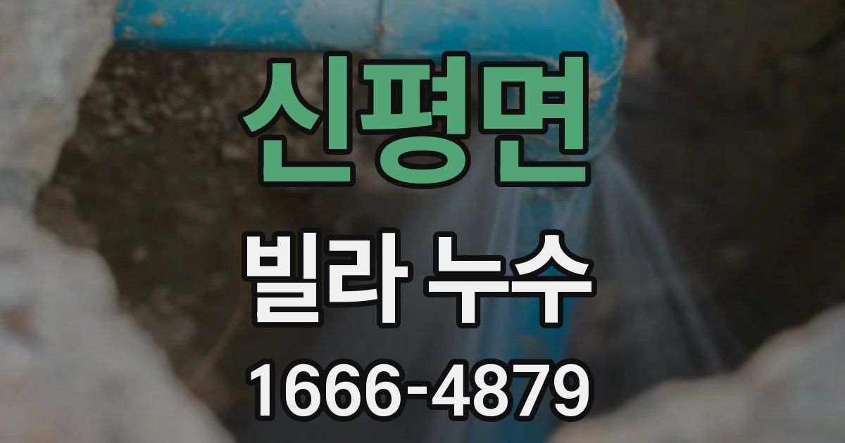 신평면 빌라 누수