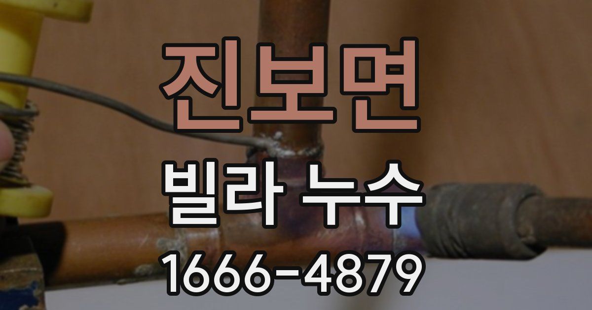 진보면 빌라 누수