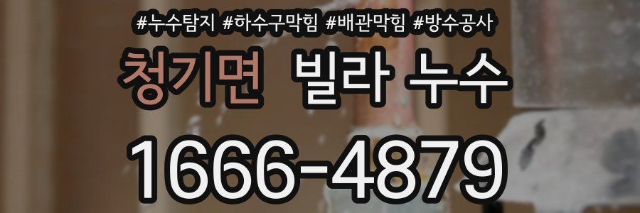 청기면 빌라 누수