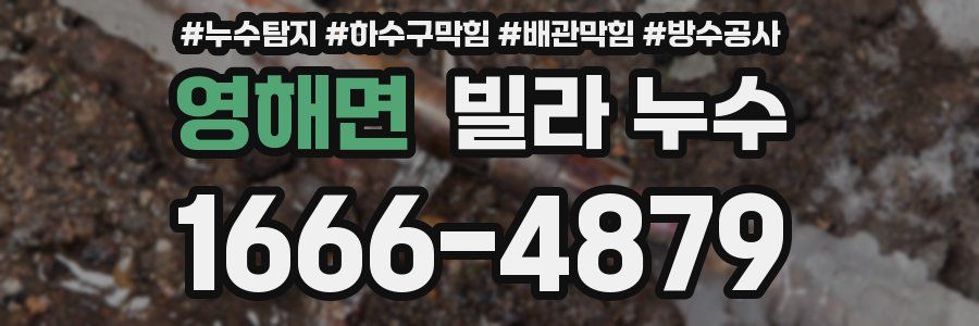영해면 빌라 누수