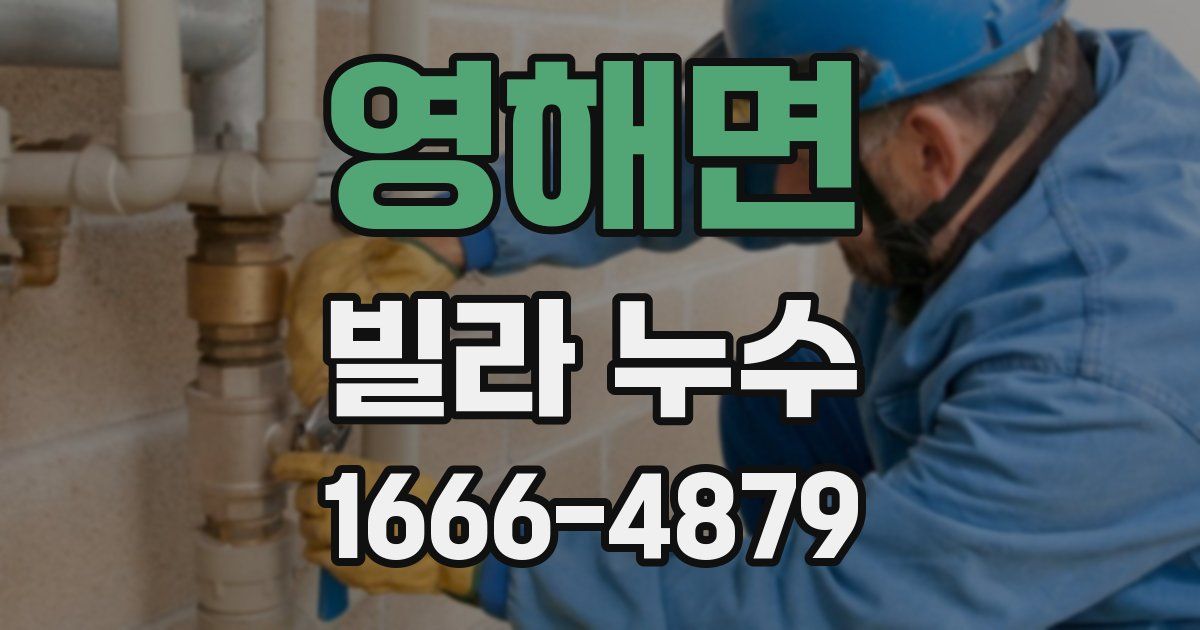영해면 빌라 누수