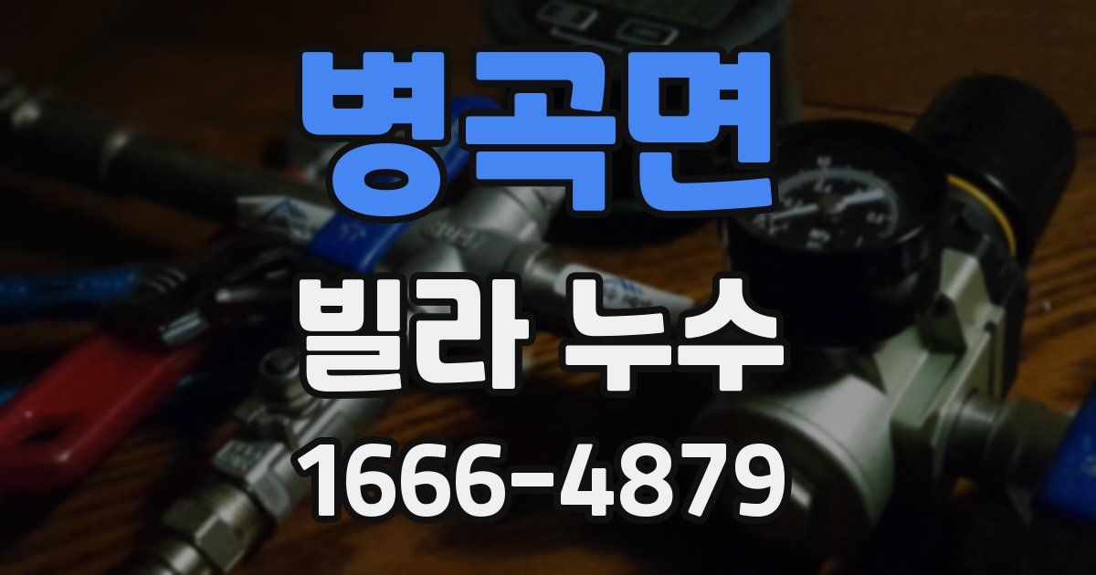 병곡면 빌라 누수