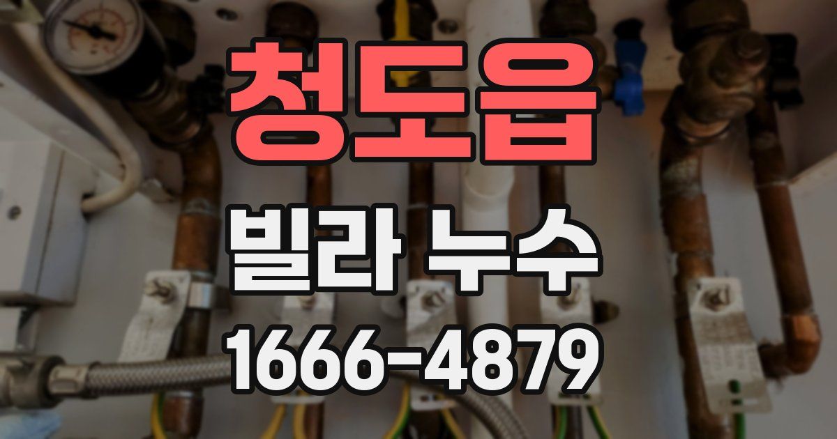 청도읍 빌라 누수