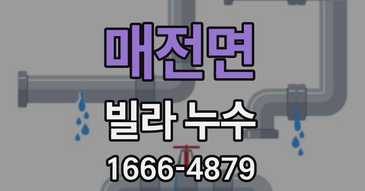 매전면 빌라 누수