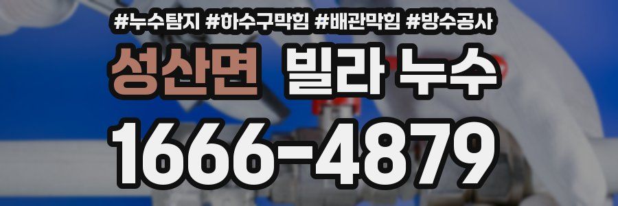 성산면 빌라 누수