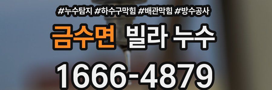금수면 빌라 누수