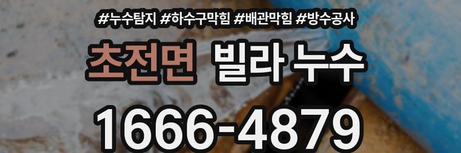초전면 빌라 누수